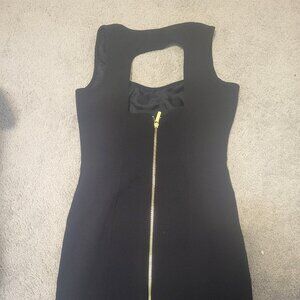 Stunning Michael Kors Black Textured Fabric Bodycon Dress-Size Small